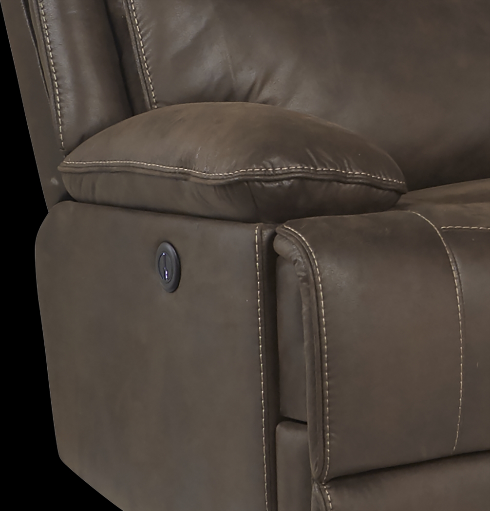Calverton Chocolate 6 Pc Power Reclining Sectional - Thumbnail - Image 4