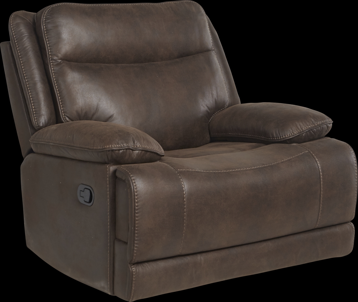 Calverton Chocolate Glider Recliner - Thumbnail - Image 1