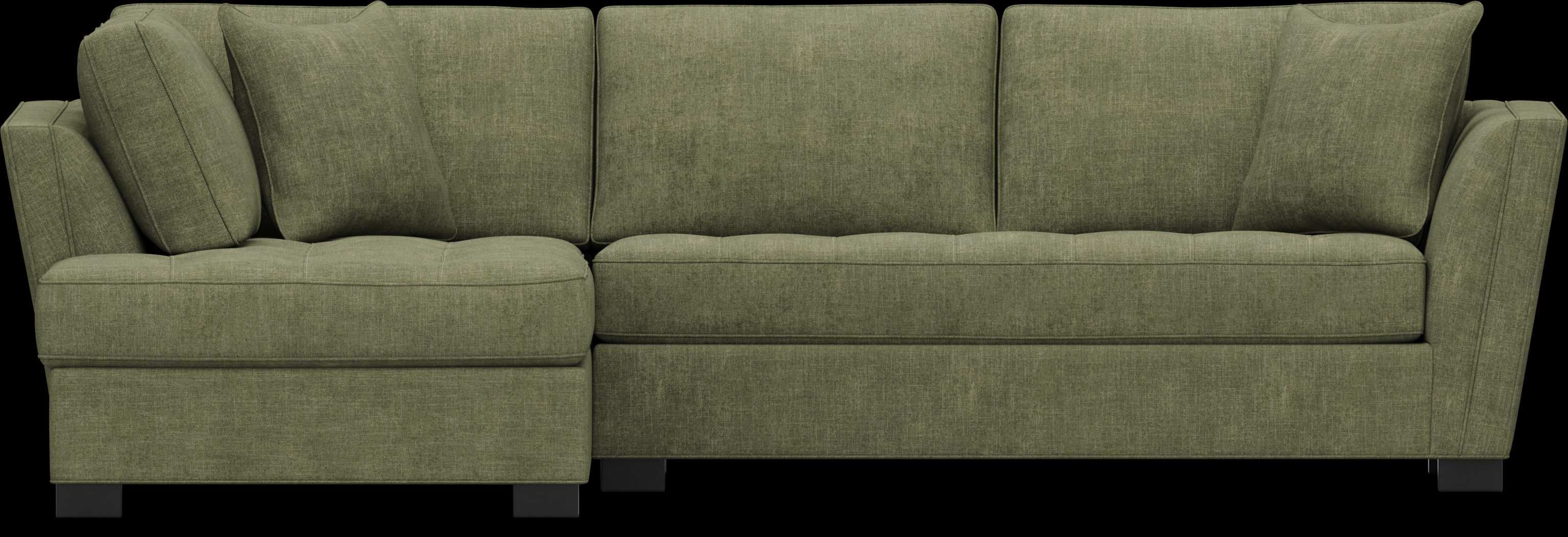 Calvin Heights Avocado Chenille 2 Pc Sectional - Thumbnail - Image 3