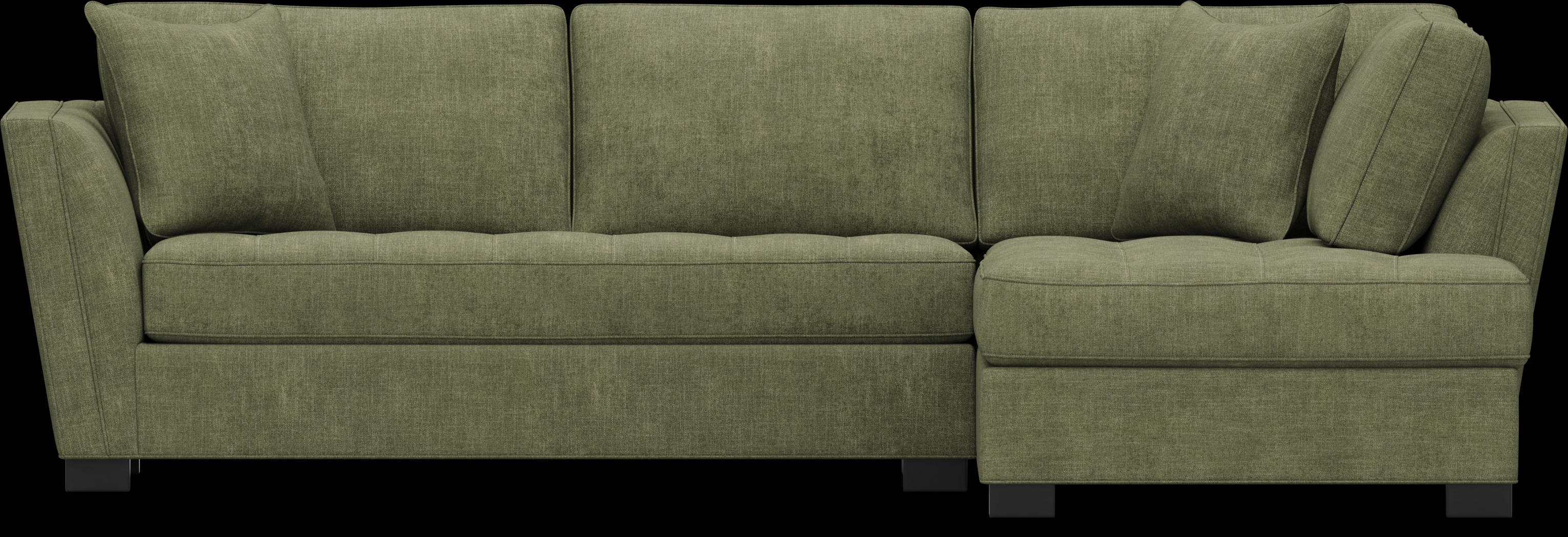 Calvin Heights Avocado Chenille 2 Pc Sectional - Thumbnail - Image 3