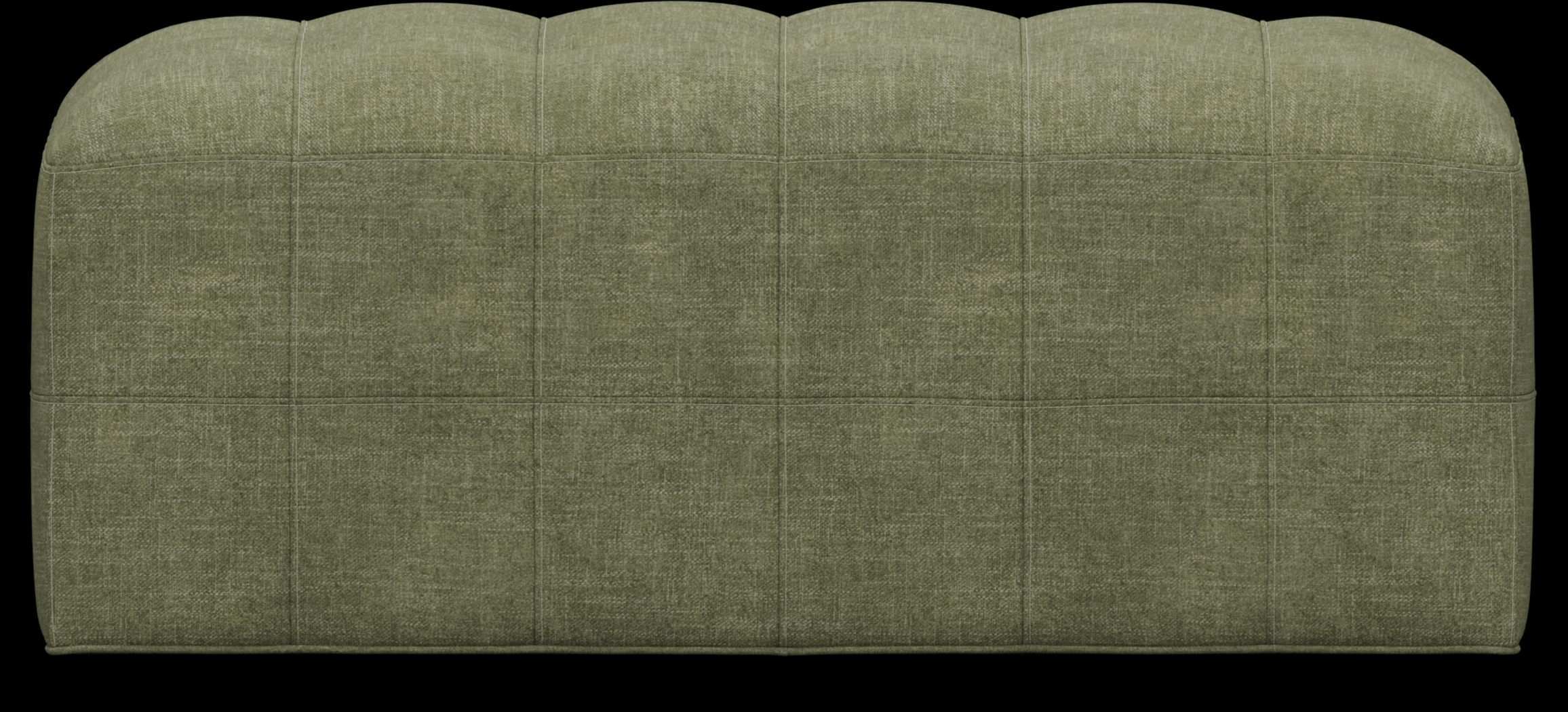 Calvin Heights Avocado Chenille Cocktail Ottoman - Thumbnail - Image 2