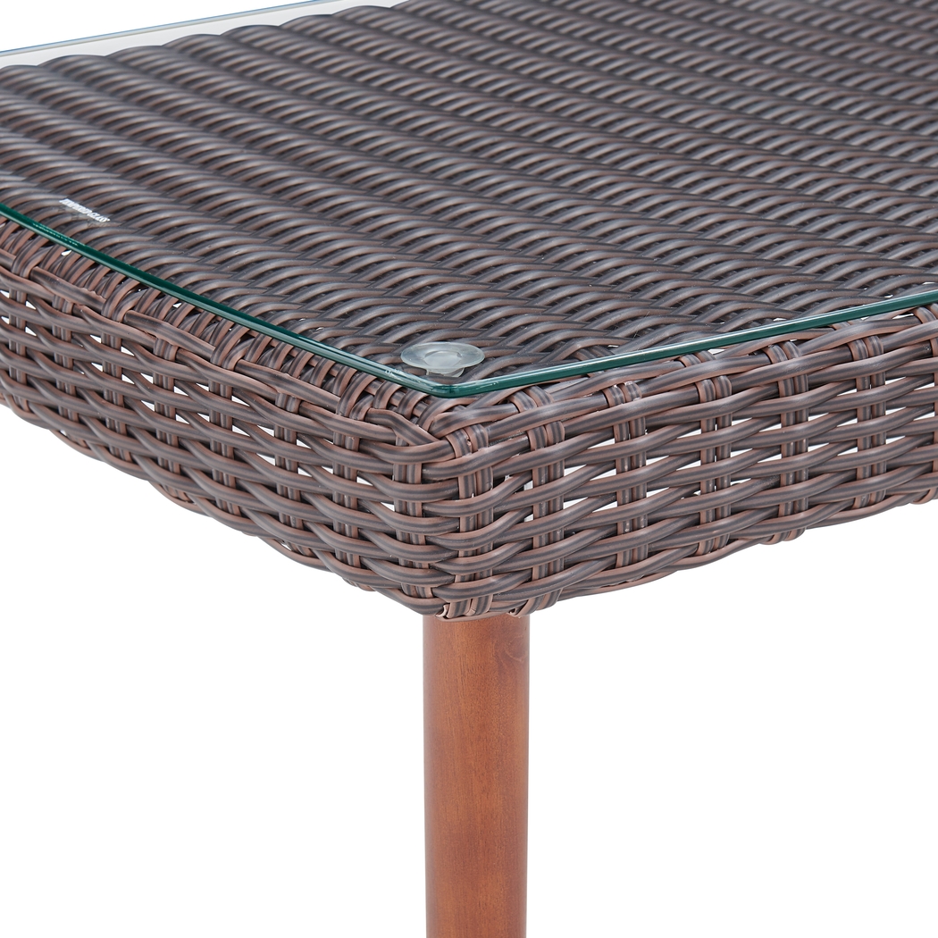 Camack I Brown Outdoor Cocktail Table - Thumbnail - Image 4