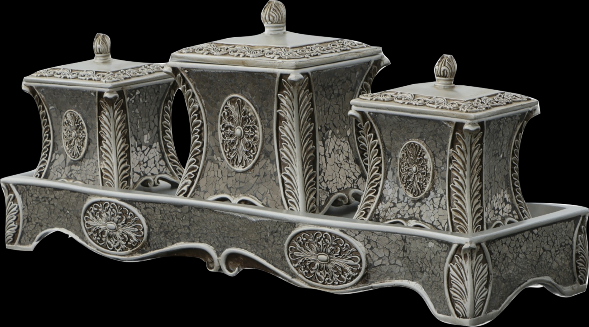 Camaris Silver Tray, Set of 4 - Thumbnail - Image 3