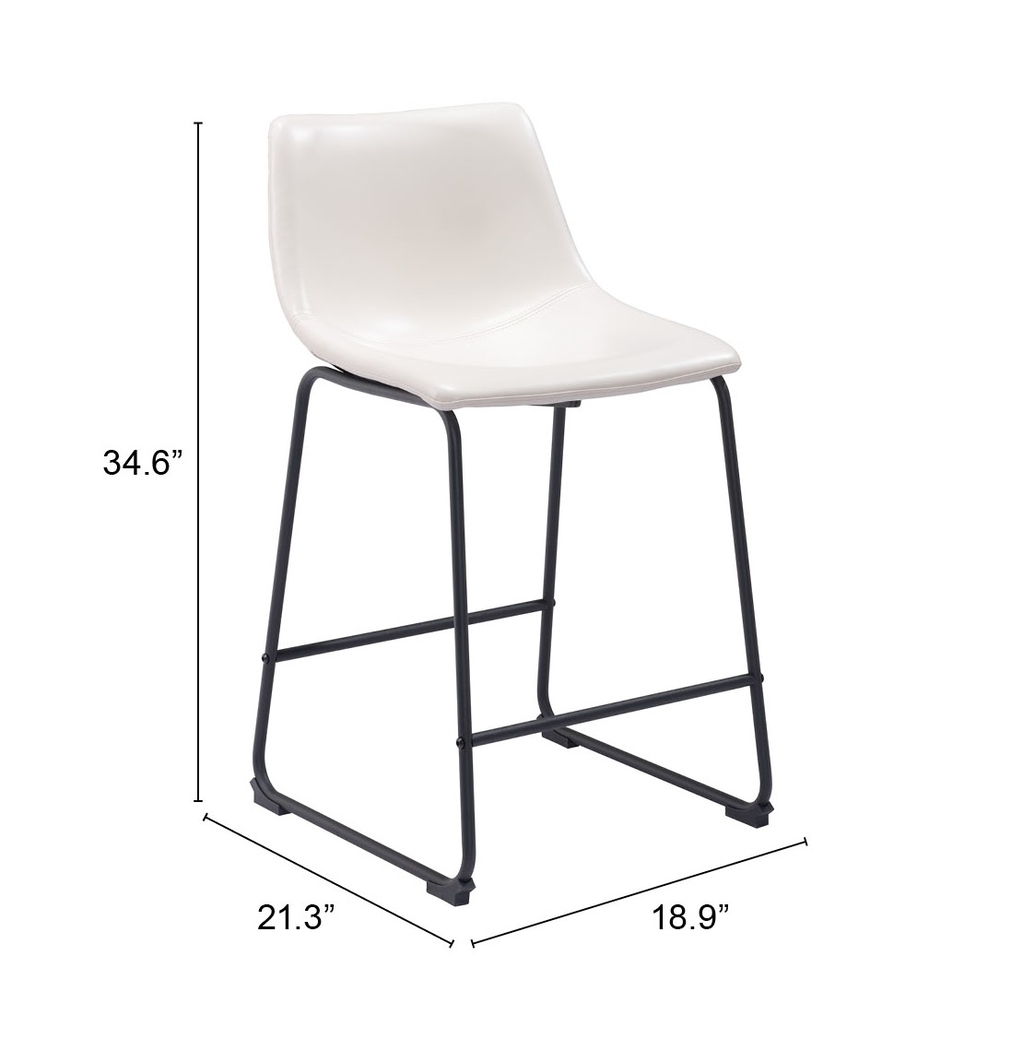 Camberley White Counter Height Stool, Set of 2 - Thumbnail - Image 9