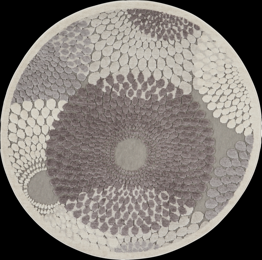 Camberly Gray 7'8 Round Rug - Thumbnail - Image 1