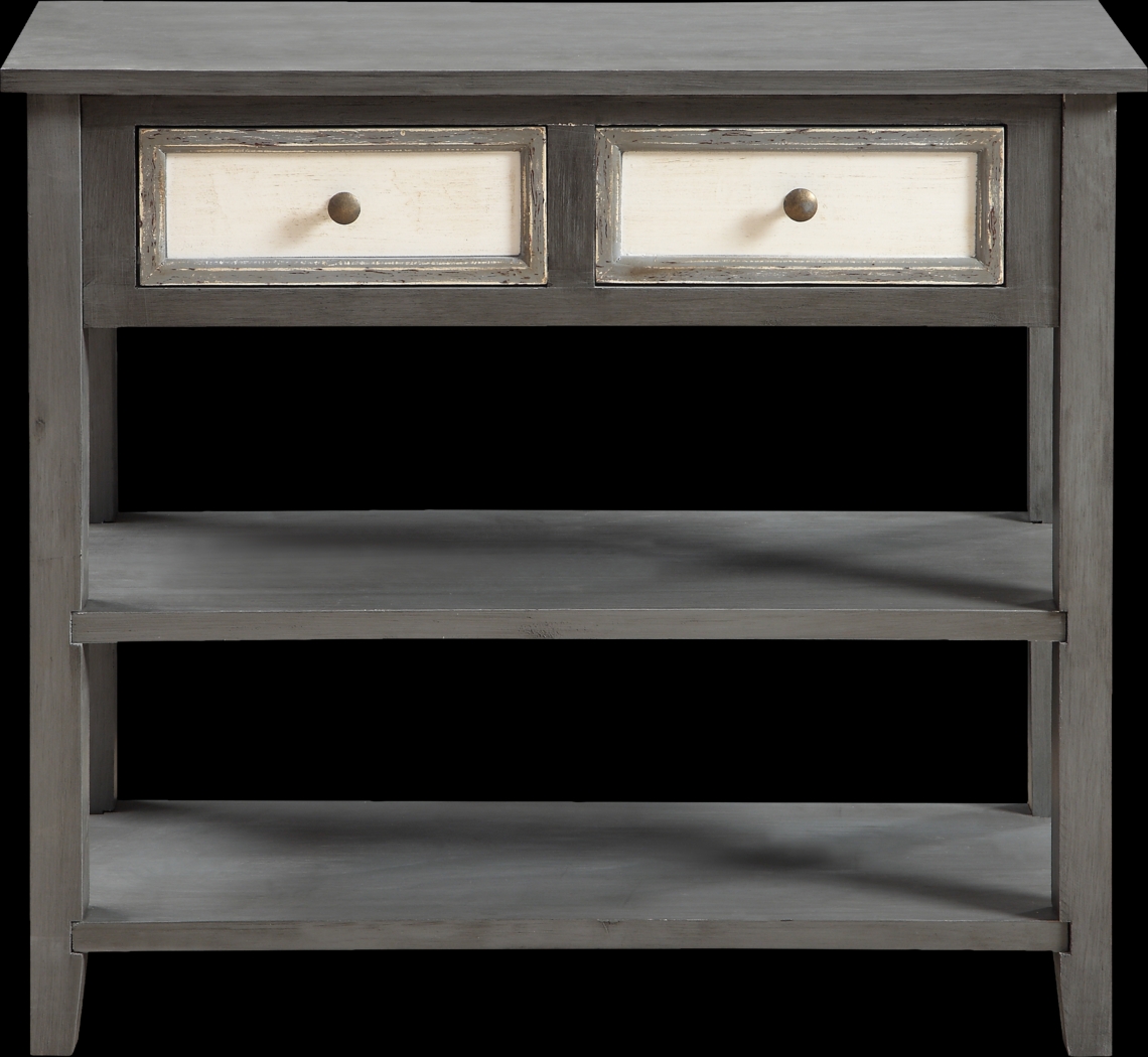 Cambert Gray Two Drawer Console Table - Thumbnail - Image 2
