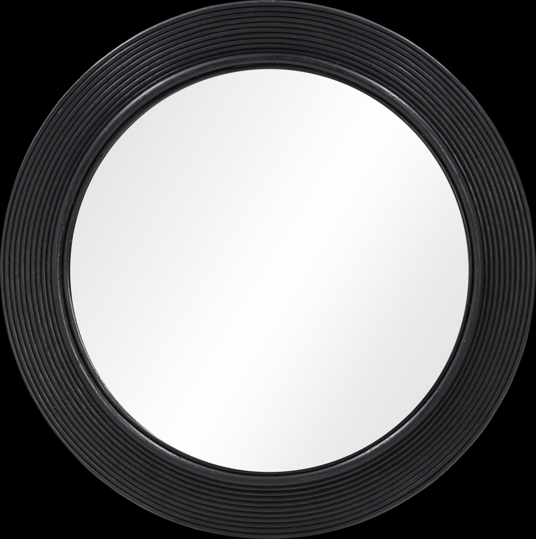 Cambertree Black Round Mirror - Thumbnail - Image 1