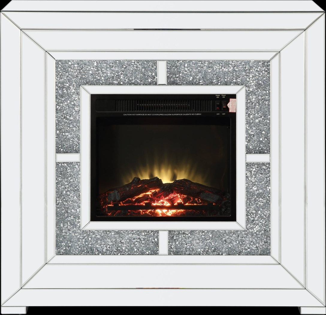 Cambourne Silver 41 in. Console, With Electric Fireplace - Thumbnail - Image 1