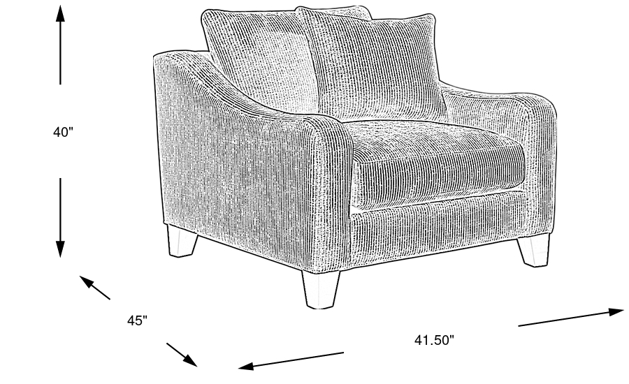 Dimension Image. Please refer to the Dimension Tab on this page for dimension details.