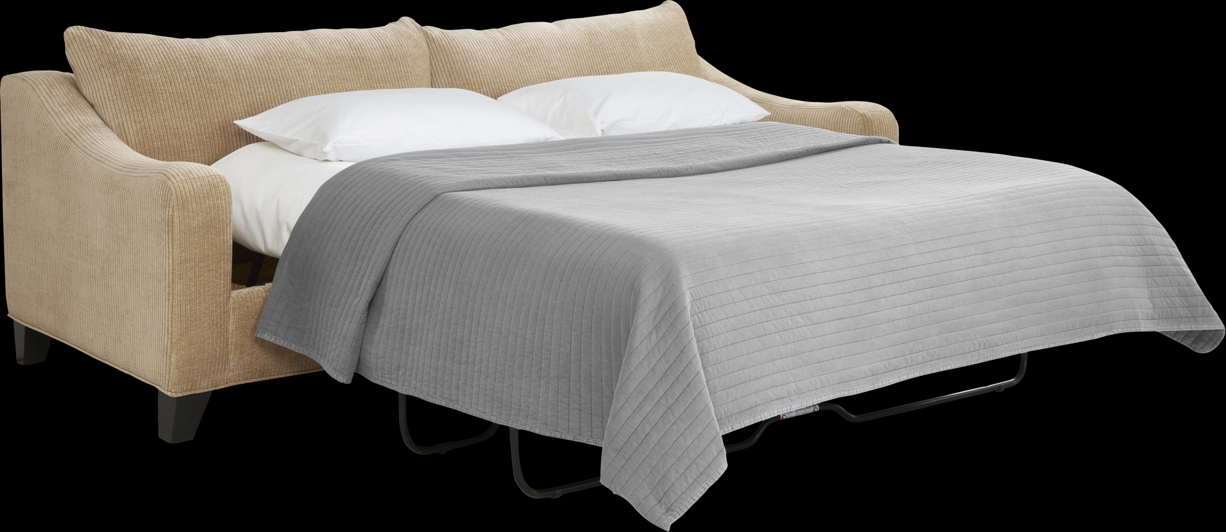 Cambria Gold Sleeper Sofa - Thumbnail - Image 2