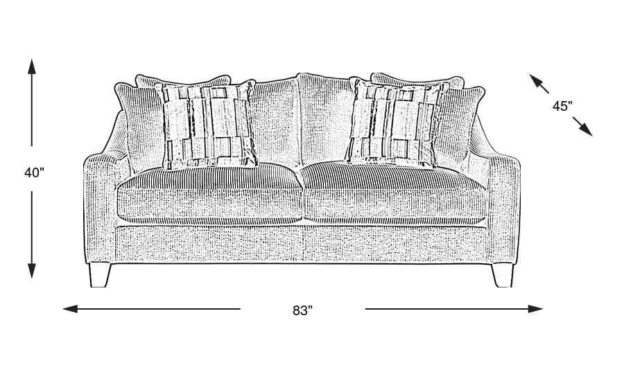 Dimension Image. Please refer to the Dimension Tab on this page for dimension details.