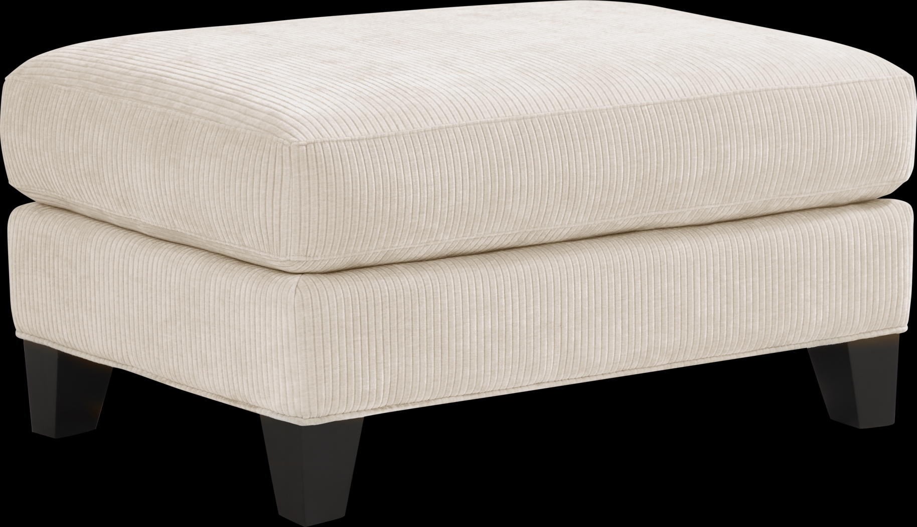 Cambria Ivory Ottoman - Thumbnail - Image 1