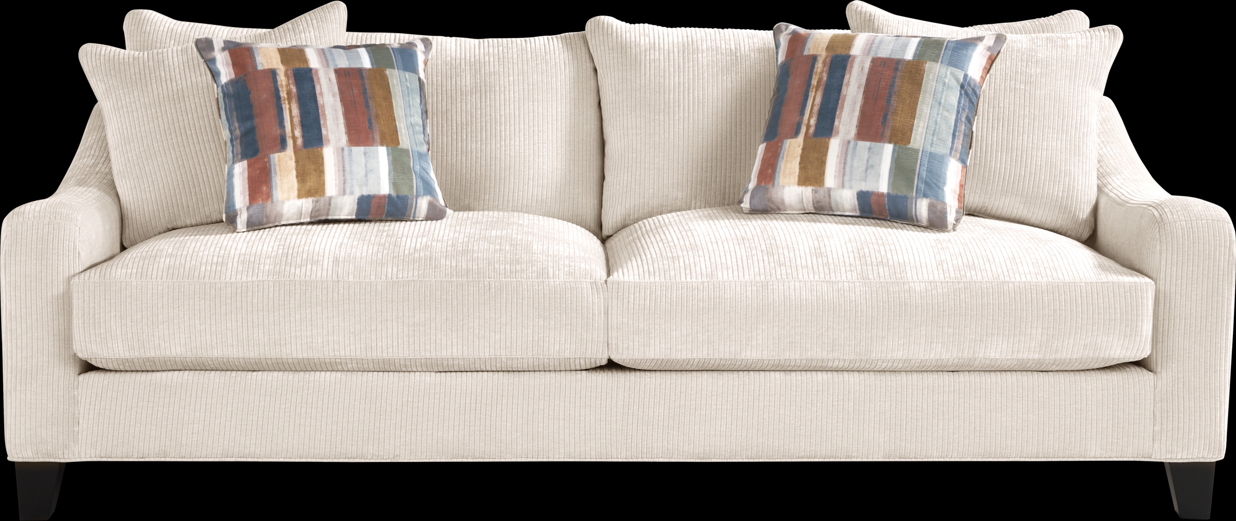 Cambria Ivory 7 Pc Living Room with Sleeper Sofa - Thumbnail - Image 2