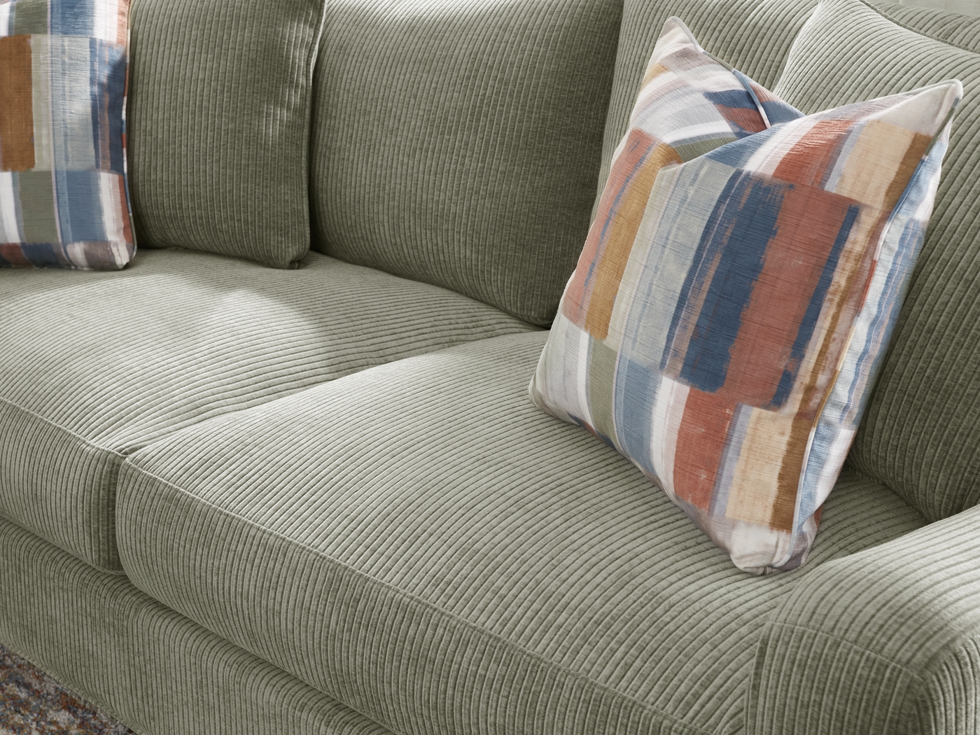 Cambria Sage 9 Pc Living Room with Sleeper Sofa - Thumbnail - Image 5