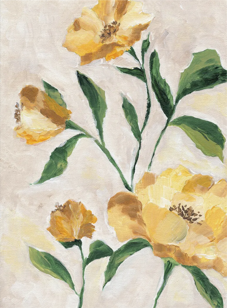 Camellias Yellow Artwork - Thumbnail - Image 1