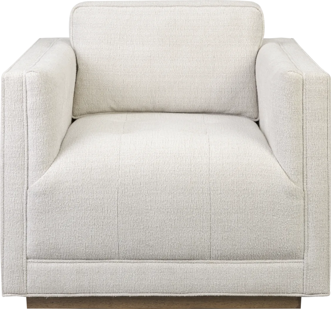 Camelot White Swivel Chair - Thumbnail - Image 2