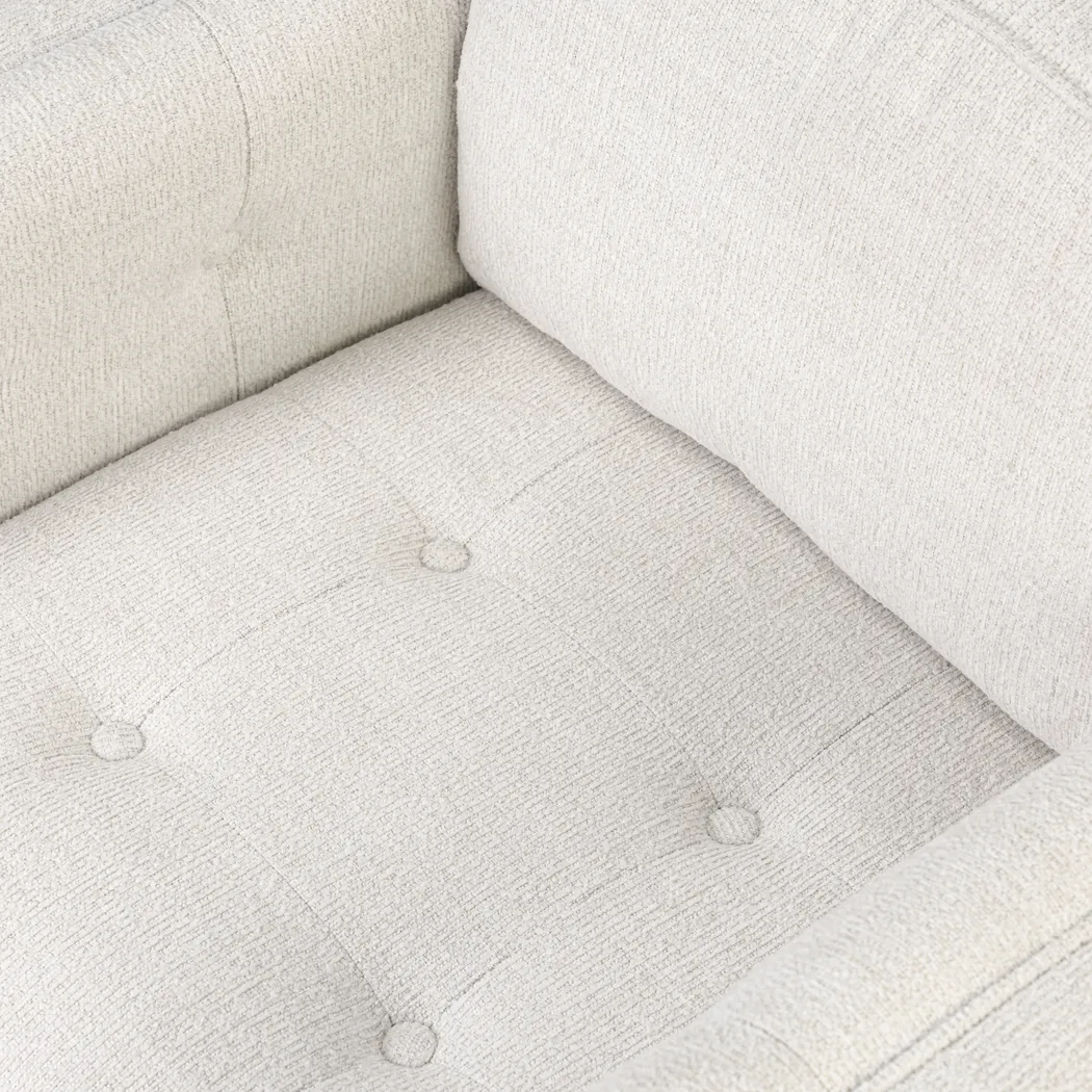 Camelot White Swivel Chair - Thumbnail - Image 5
