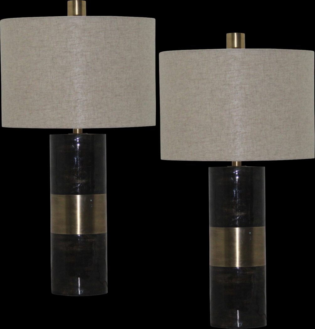 Cameron Terrace Brass Lamp, Set of 2 - Thumbnail - Image 1