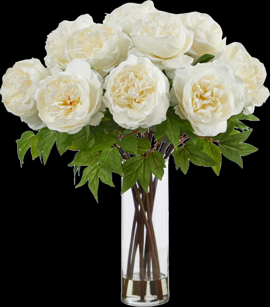 Camerota White Floral Arrangment with Vase - Thumbnail - Image 1