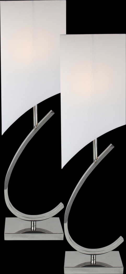 Camia Silver Table Lamps Set of 2 - Thumbnail - Image 1