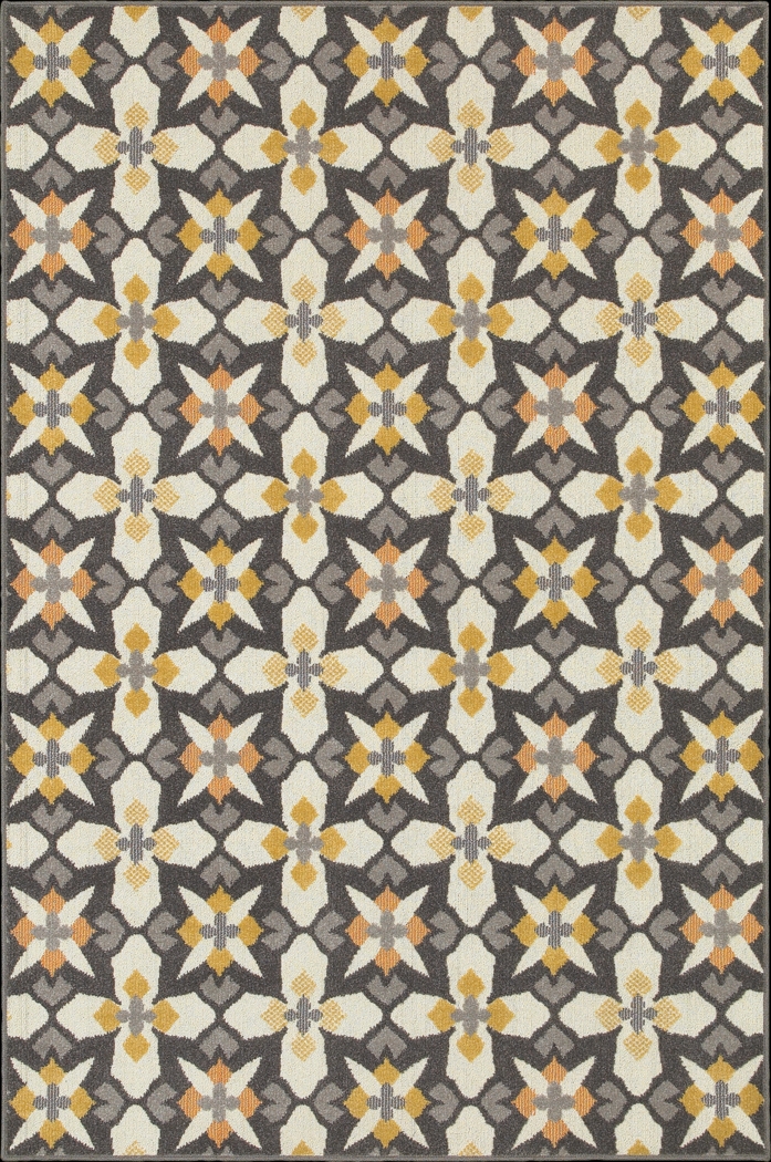 Camil Gray 5'3 x 7'6 Indoor/Outdoor Rug - Thumbnail - Image 1