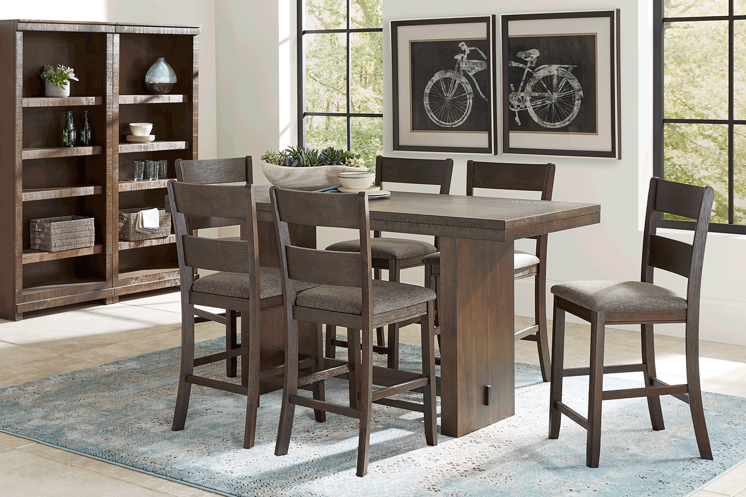 Camille Chestnut Counter Height Dining Table - Thumbnail - Image 2