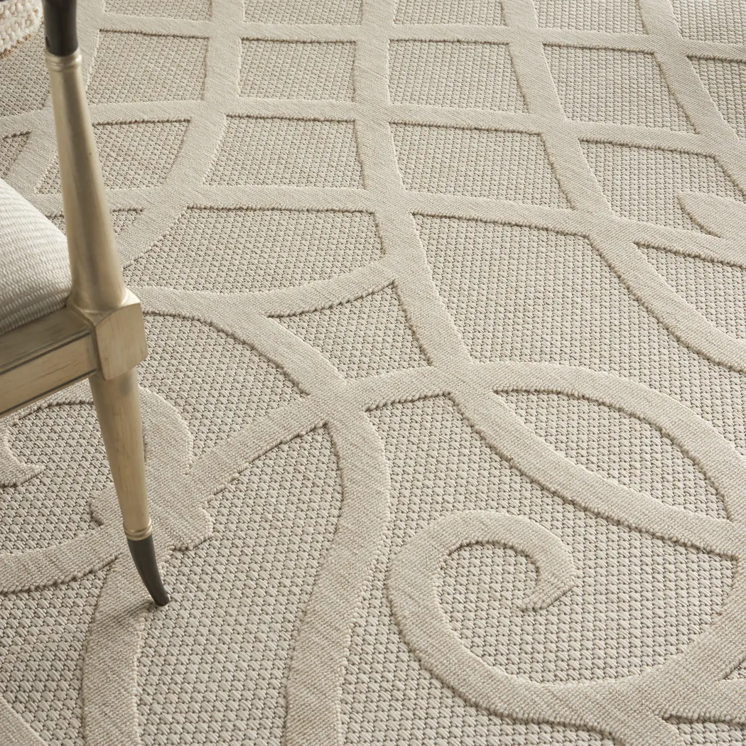 Cammie Cream 5' x 7' Indoor/Outdoor Rug - Thumbnail - Image 6