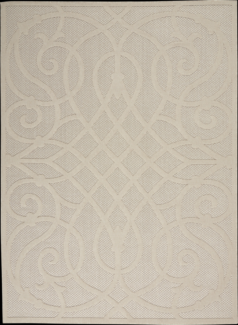 Cammie Cream 8' x 10' Indoor/Outdoor Rug - Thumbnail - Image 1