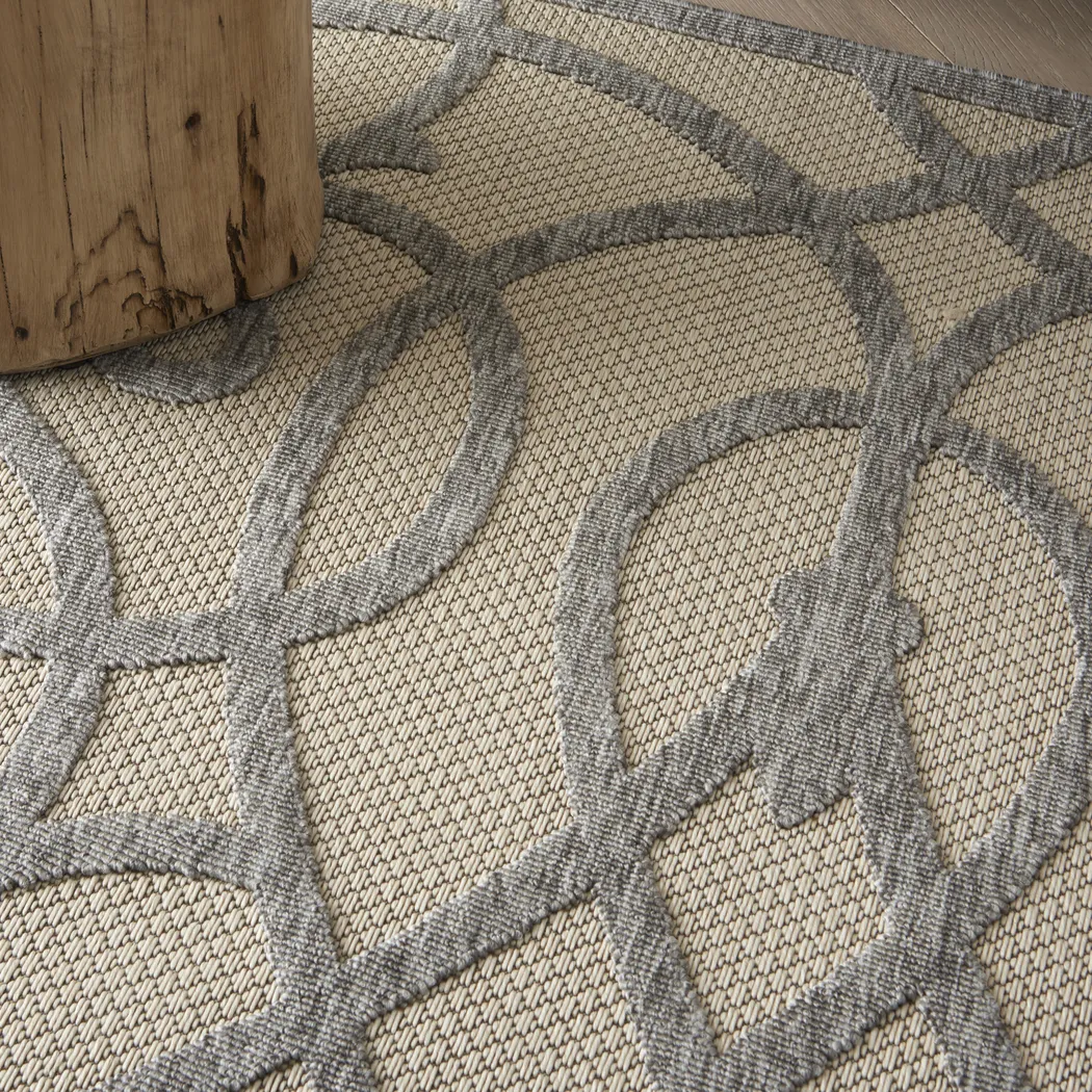 Cammie Gray 2'2 x 10' Runner Indoor/Outdoor Rug - Thumbnail - Image 6