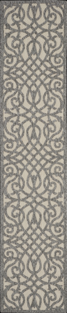 Cammie Gray 2'2 x 7'6 Runner Indoor/Outdoor Rug - Thumbnail - Image 1