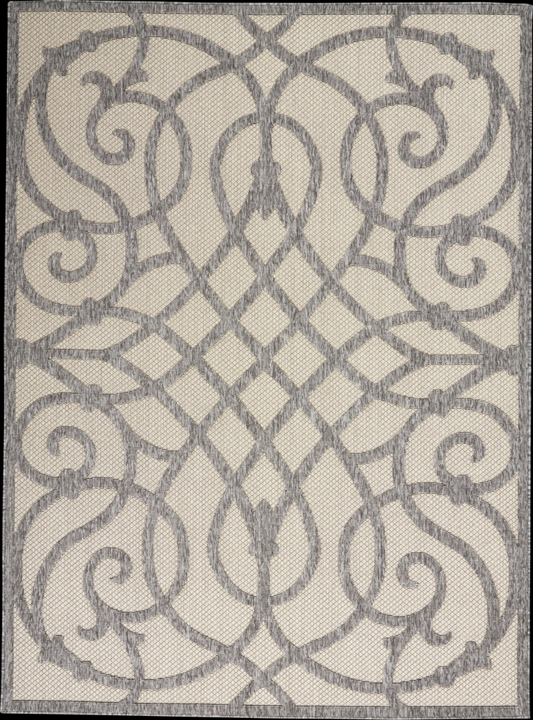 Cammie Gray 8' x 10' Indoor/Outdoor Rug - Thumbnail - Image 1