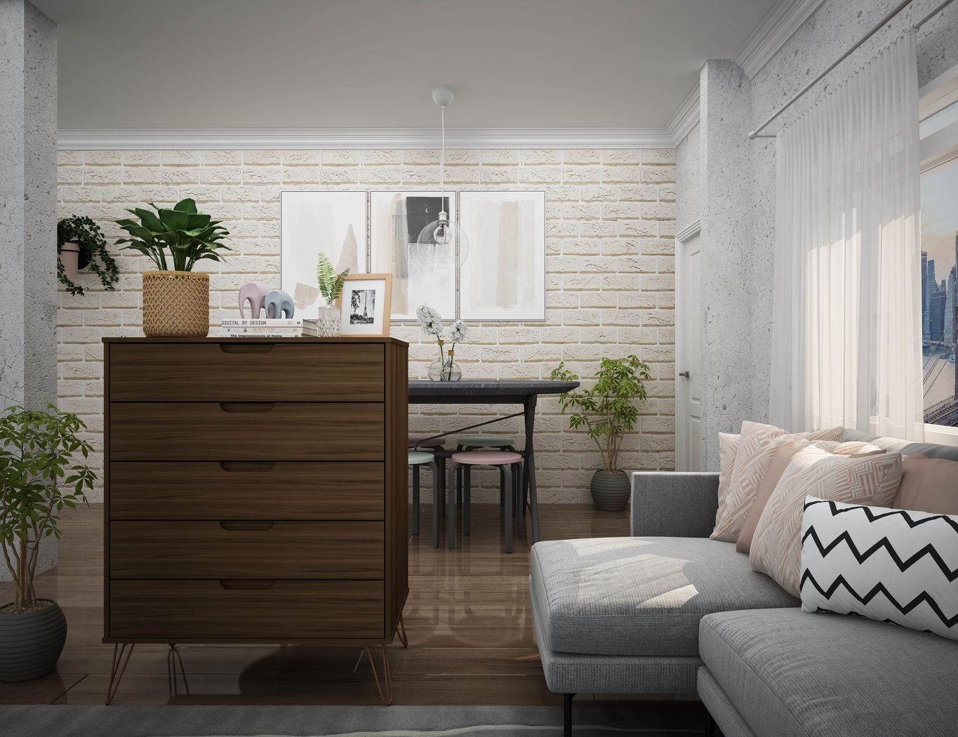 Camomile I Brown Dresser - Thumbnail - Image 3