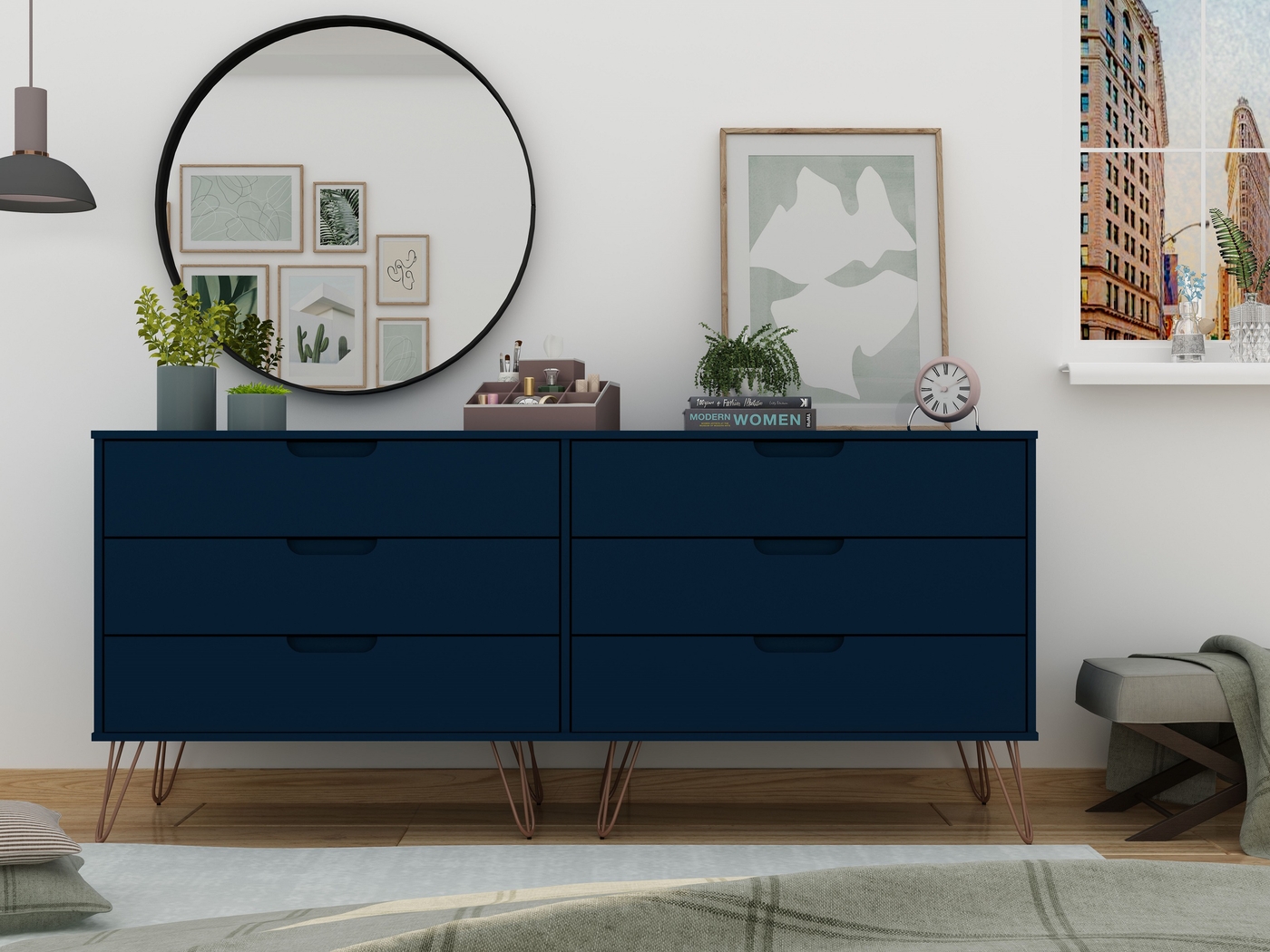 Camomile II Midnight Blue Dresser - Thumbnail - Image 2
