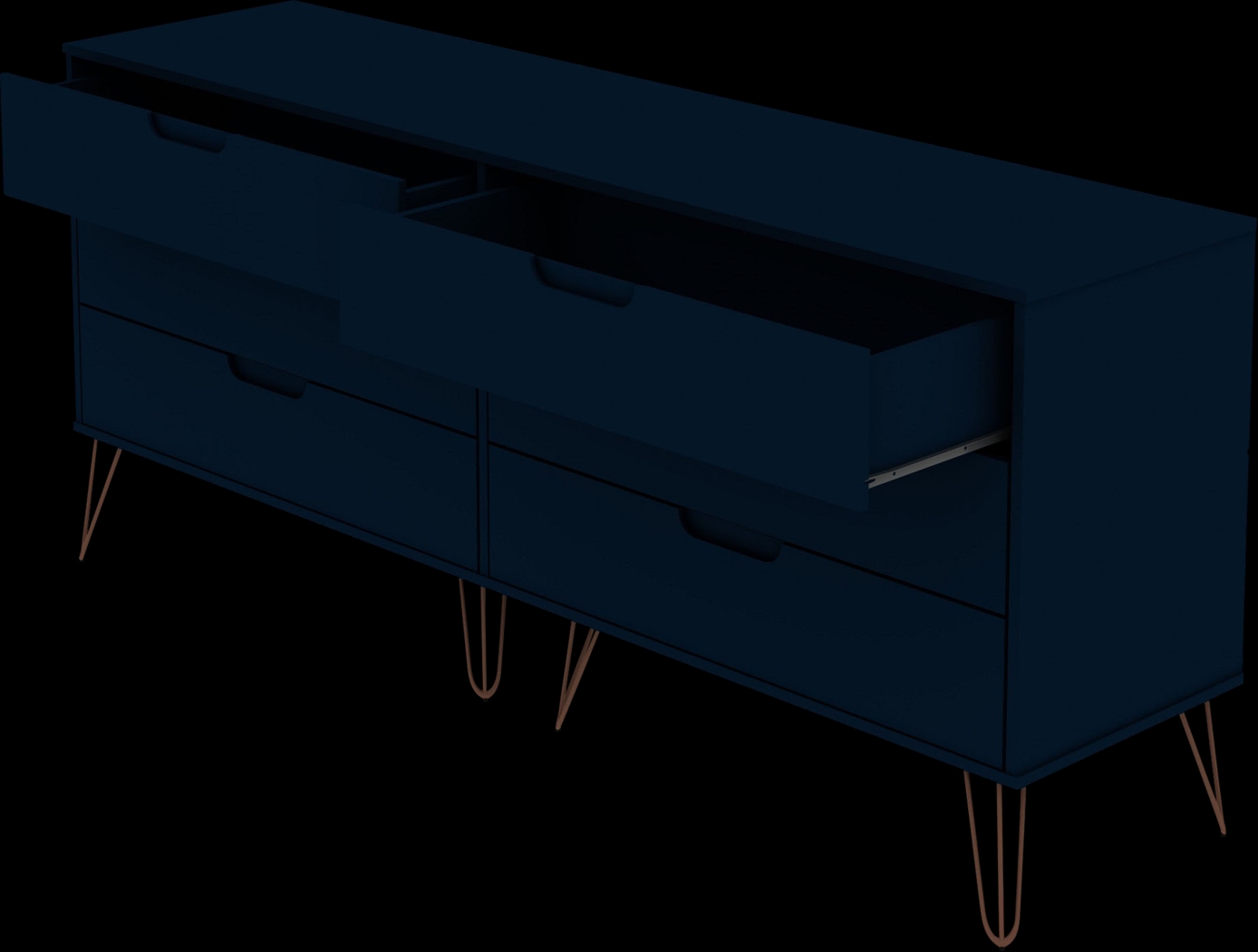 Camomile II Midnight Blue Dresser - Thumbnail - Image 4