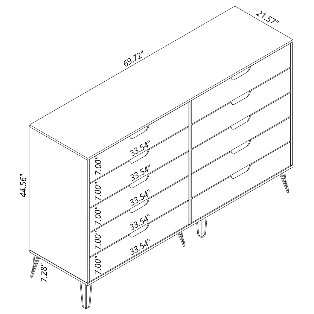 Camomile III Midnight Blue Dresser - Thumbnail - Image 4
