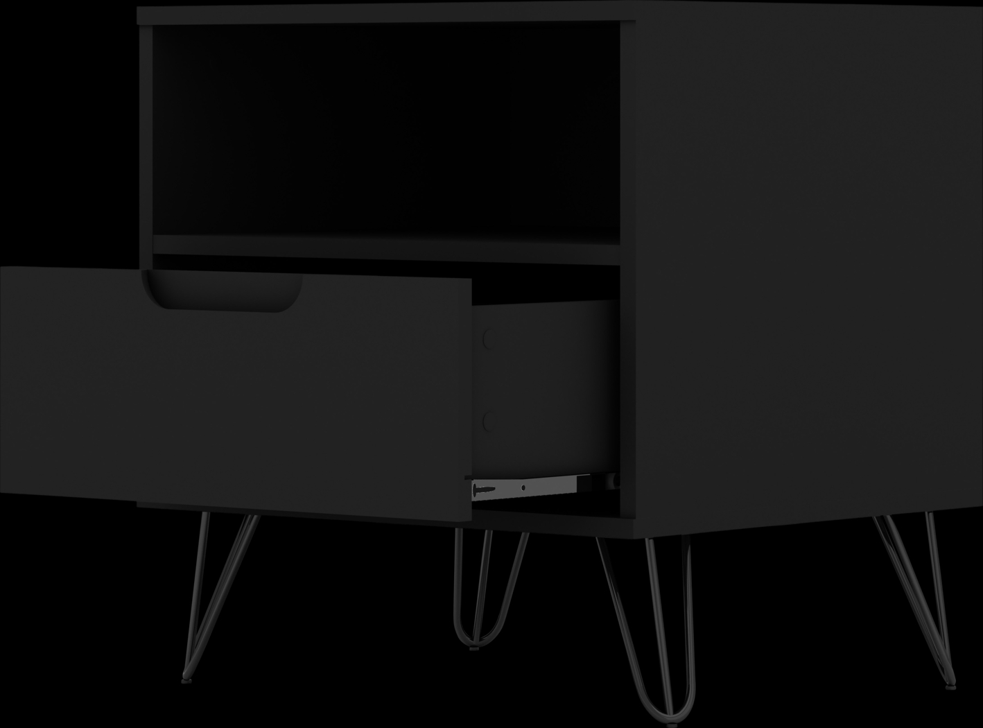 Camomile IV Black Nightstand - Thumbnail - Image 4