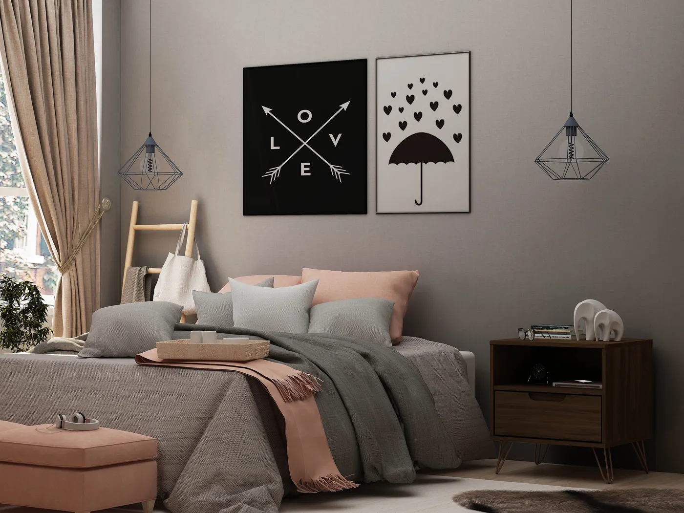 Camomile IV Brown Nightstand - Thumbnail - Image 2