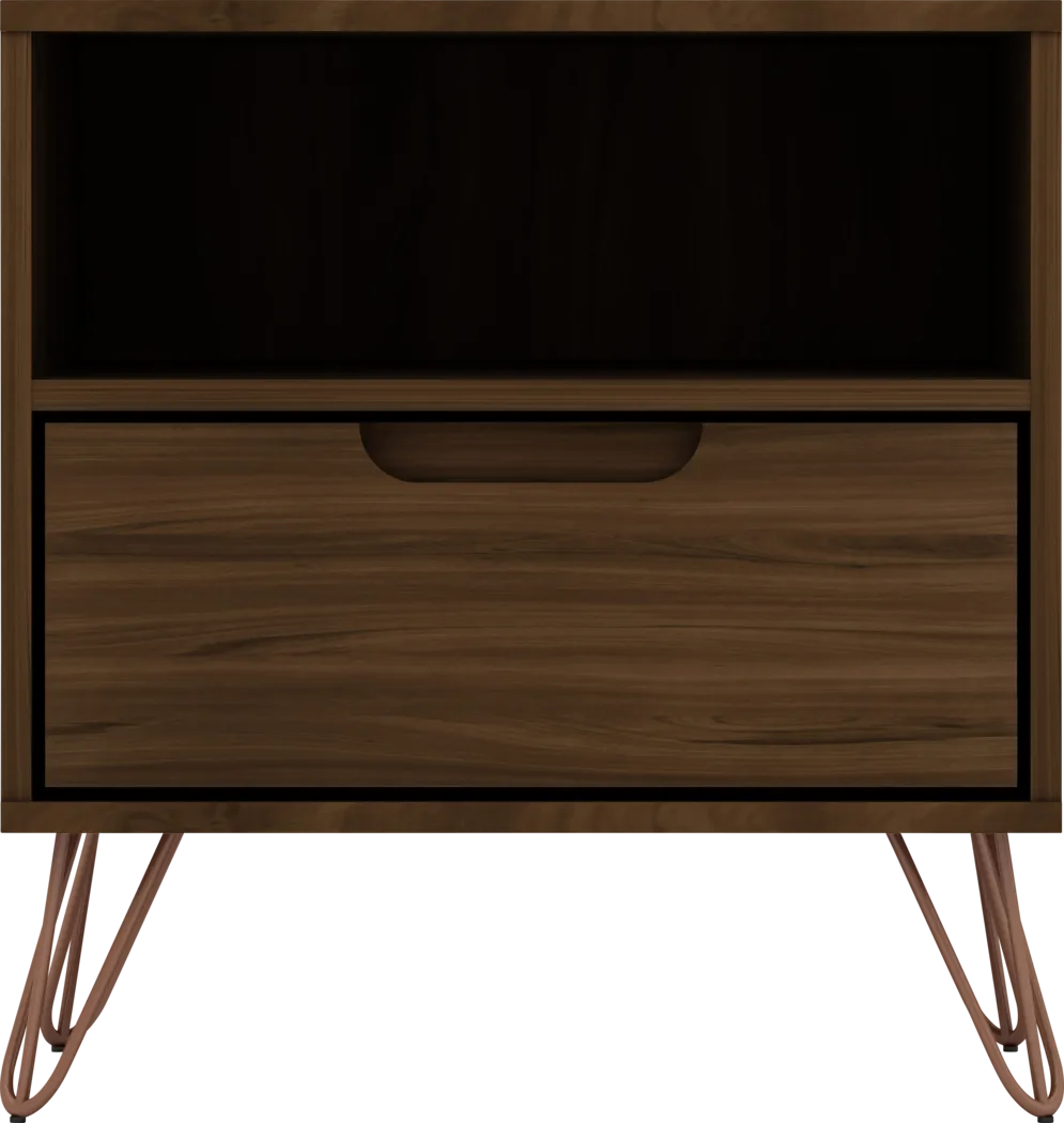 Camomile IV Brown Nightstand - Thumbnail - Image 1
