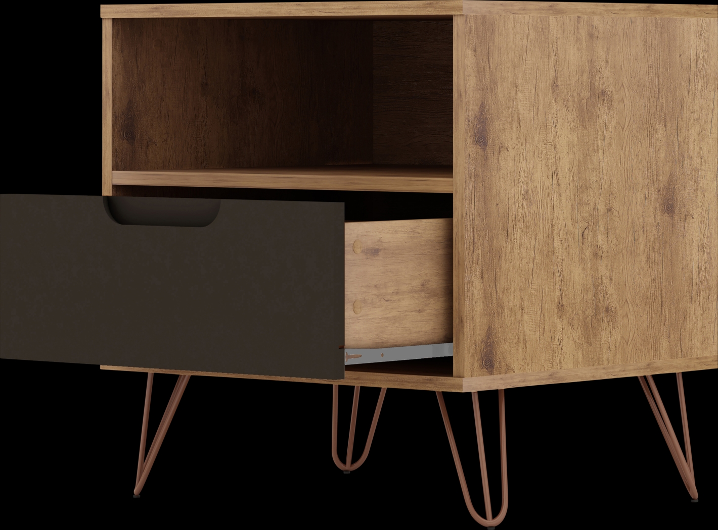 Camomile IV Gray Nightstand - Thumbnail - Image 4