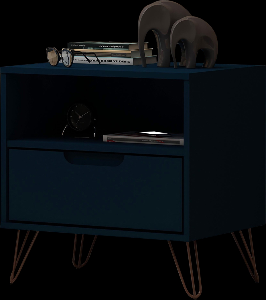 Camomile IV Midnight Blue Nightstand - Thumbnail - Image 7