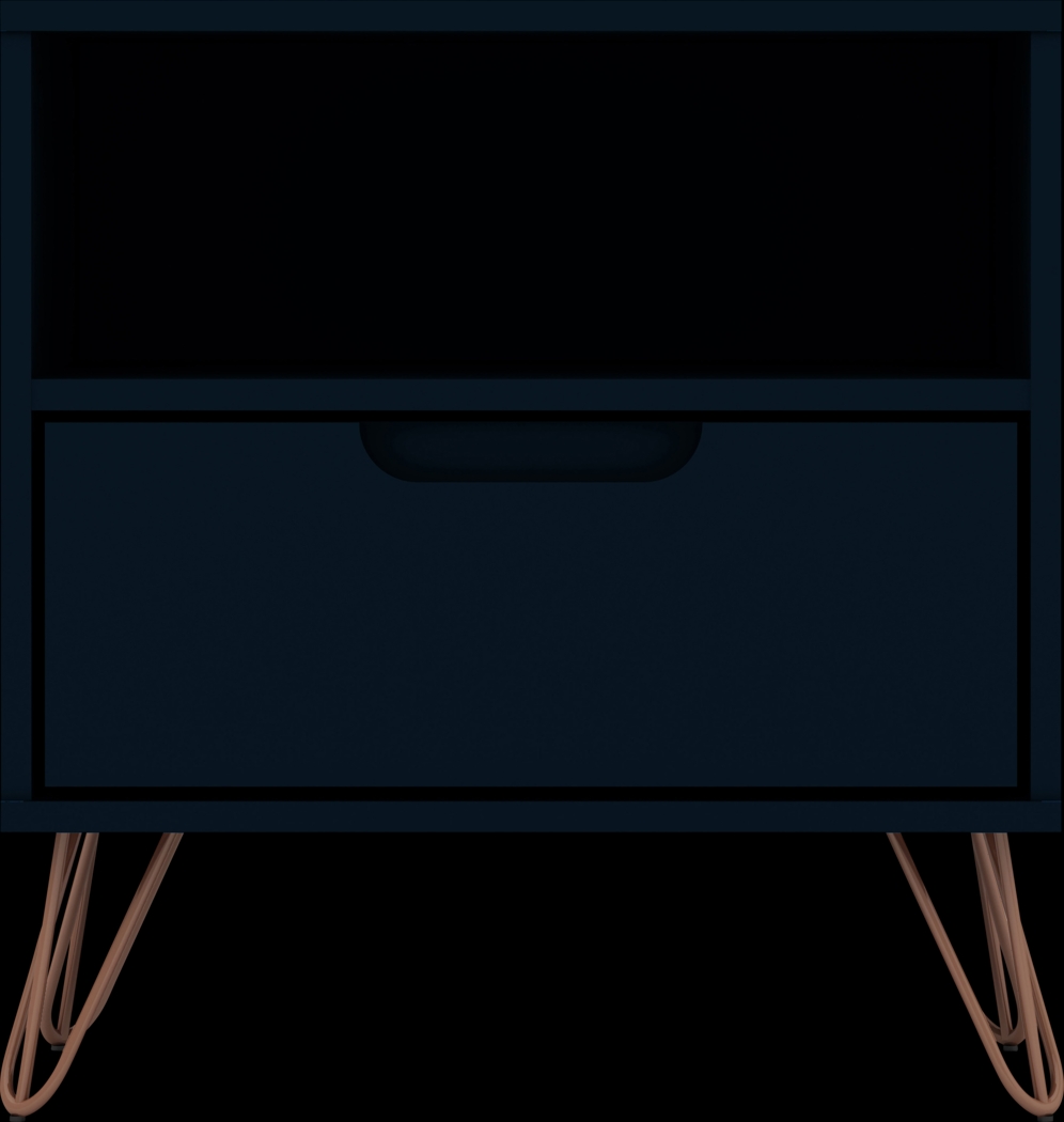 Camomile IV Midnight Blue Nightstand - Thumbnail - Image 1