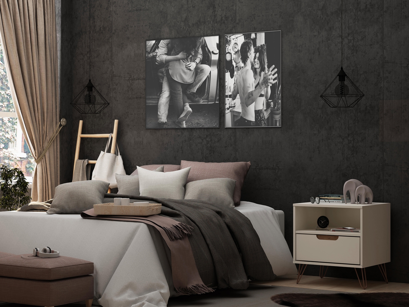 Camomile IV Off-White Nightstand - Thumbnail - Image 2