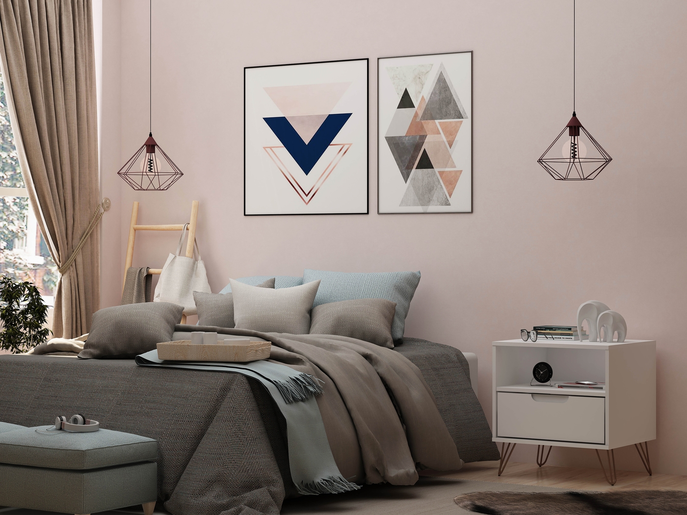 Camomile IV White Nightstand - Thumbnail - Image 2