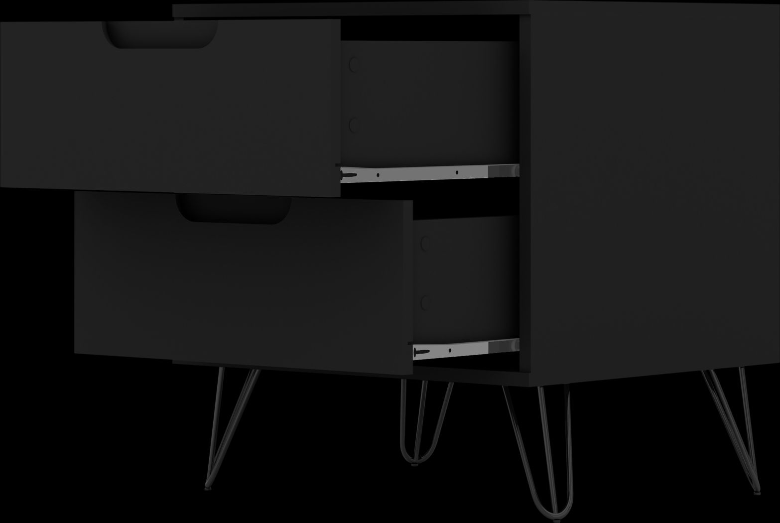Camomile V Black Nightstand - Thumbnail - Image 4