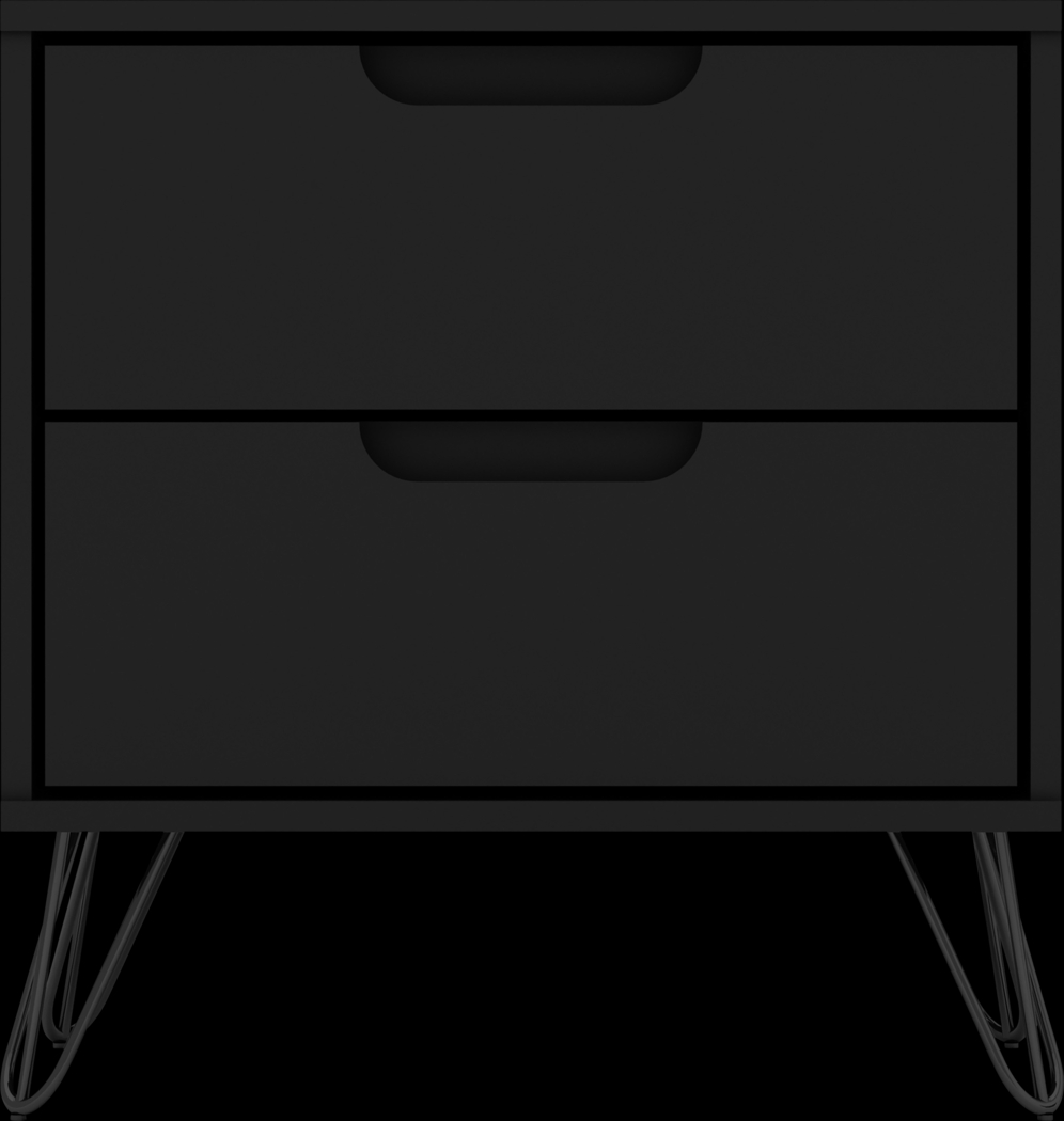 Camomile V Black Nightstand - Thumbnail - Image 1