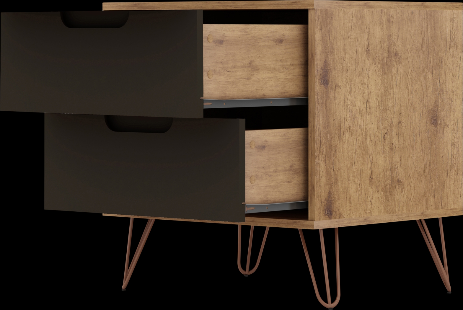 Camomile V Gray Nightstand - Thumbnail - Image 7