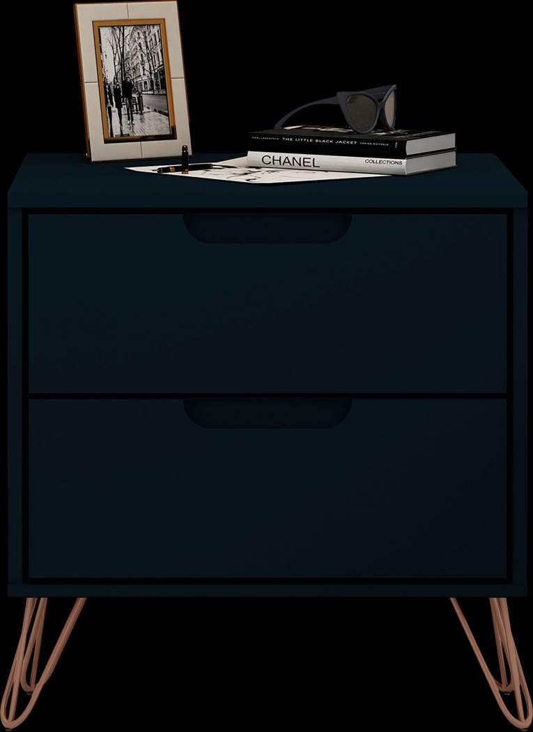 Camomile V Midnight Blue Nightstand - Thumbnail - Image 14