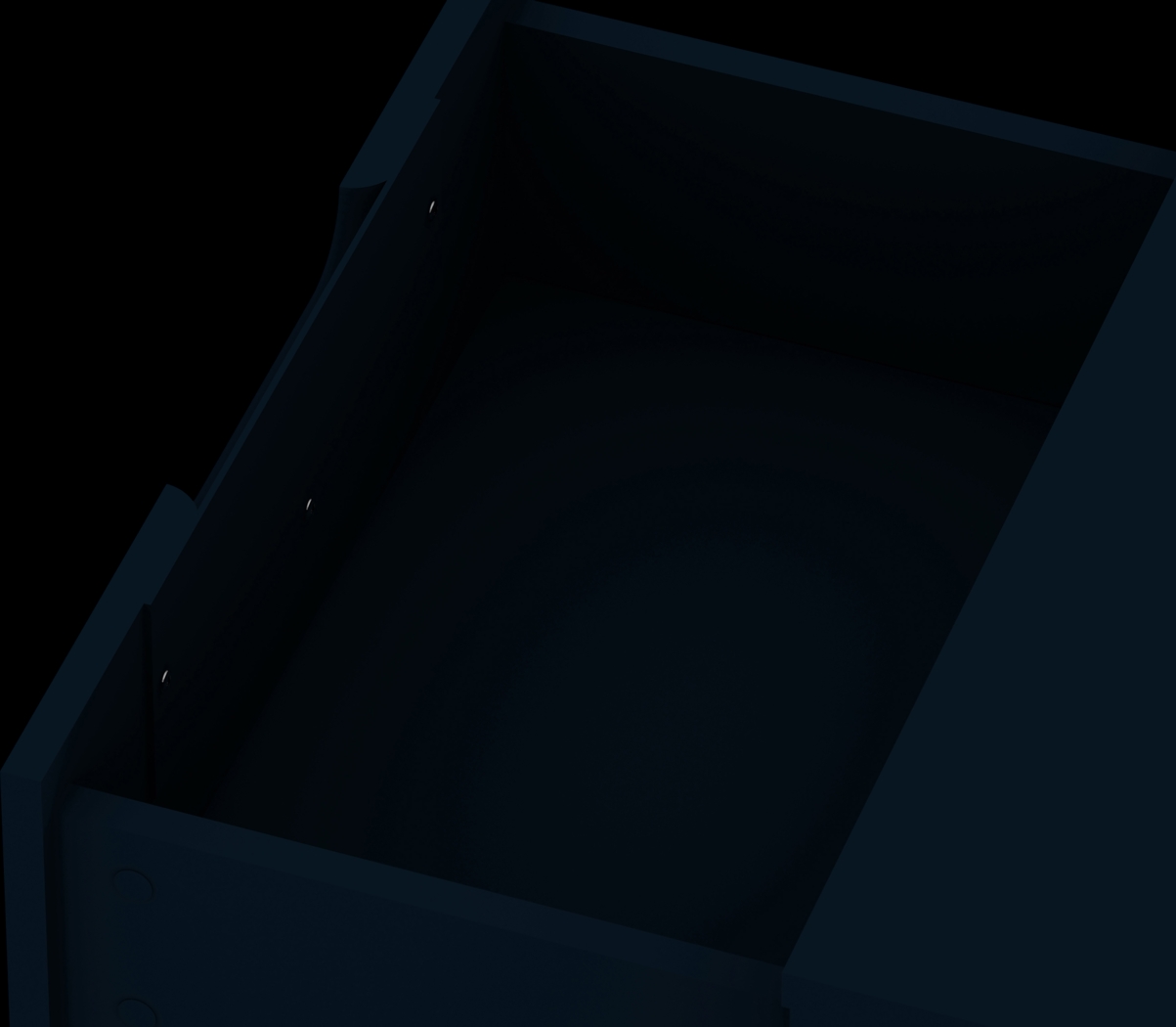 Camomile V Midnight Blue Nightstand - Thumbnail - Image 6