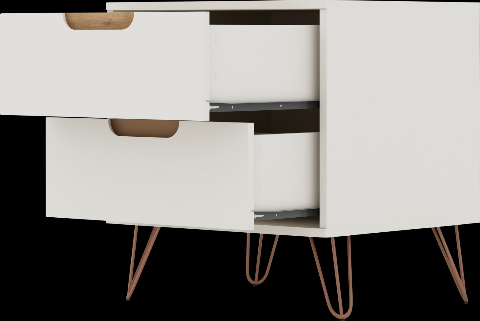 Camomile V Off-White Nightstand - Thumbnail - Image 4