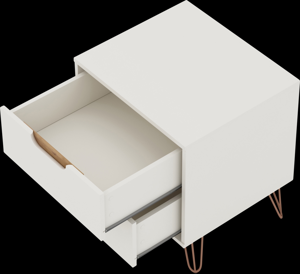 Camomile V Off-White Nightstand - Thumbnail - Image 5